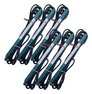 Kit 6 Pendentes De Luz 25cm 21 Leds C/ Imã De Fixação